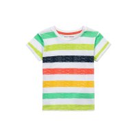 9TROLL 1K: Multi Stripe Roll Sleeve T-Shirt (1-3 Years)